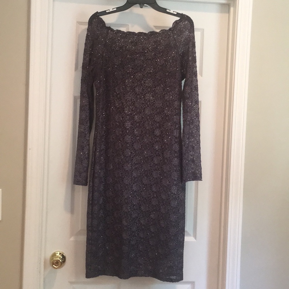 Deep purple dress